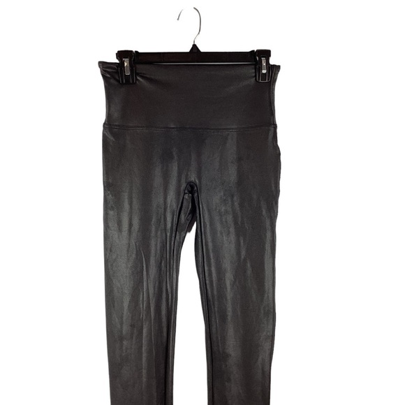 Spanx Faux Leather Leggings Black Size L Style 2437 - Picture 2 of 7
